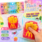 Squishy,Cartoon Desert Fries Sticky Squishy Toys,Cute Kawaii Squishies,Sticky Squeeze Ball,Jelly Kitty Funny Fidget Toys Novelty Things Suitable for Adults Kids