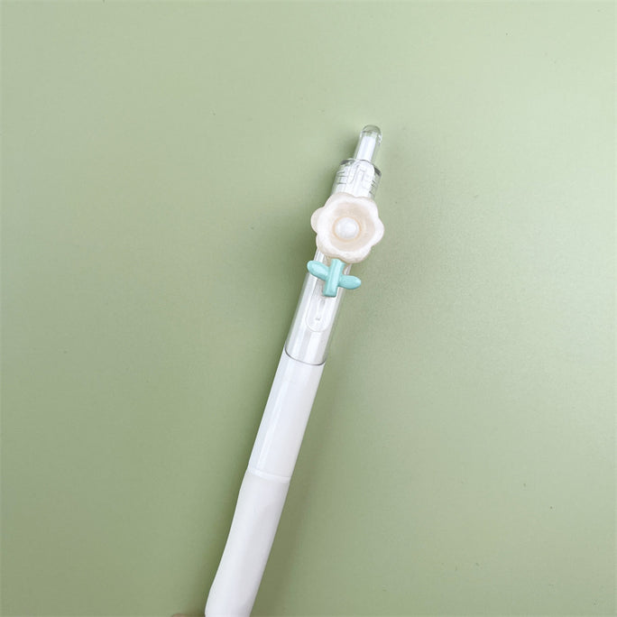 01 Pc High Quality Press Neutral Floral Embossed Water Ink Pen
