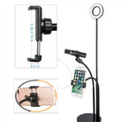 2in1 stand Professional Live Stream Phone Mobile Holder with Ring Light stand