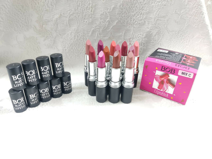 Pack Of 12 BOB Matte Lipstick Setting A