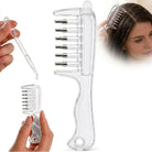 Transparent Hair Scalp Applicator Comb, Manual Scalp Stimulator, Hair Growth Scalp Massage Comb, Deep Scalp Massage Tool With 📦
