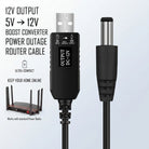 Router Power Bank Cable 5V to 12V USB DC Converter Boost Cable | USB to DC