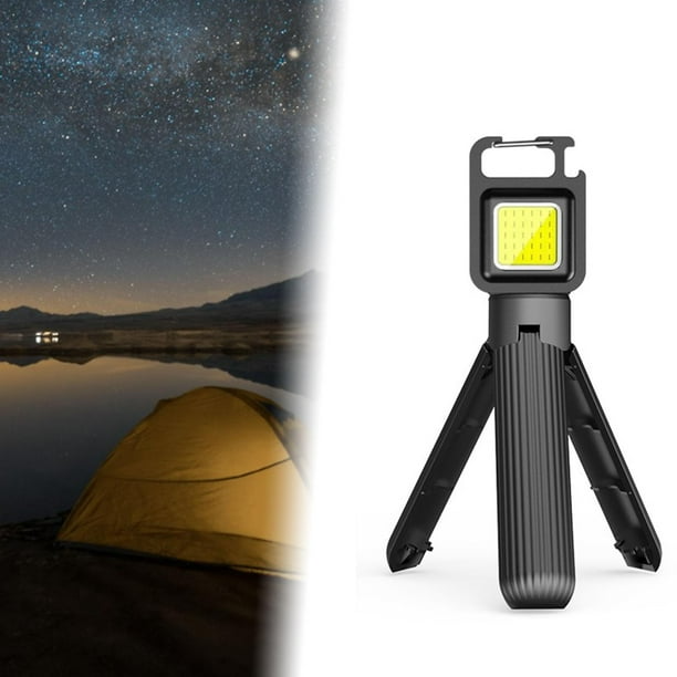Selfie Flash Light Rechargeable COB LW06T | Mini Tripod Keychain Flashlight