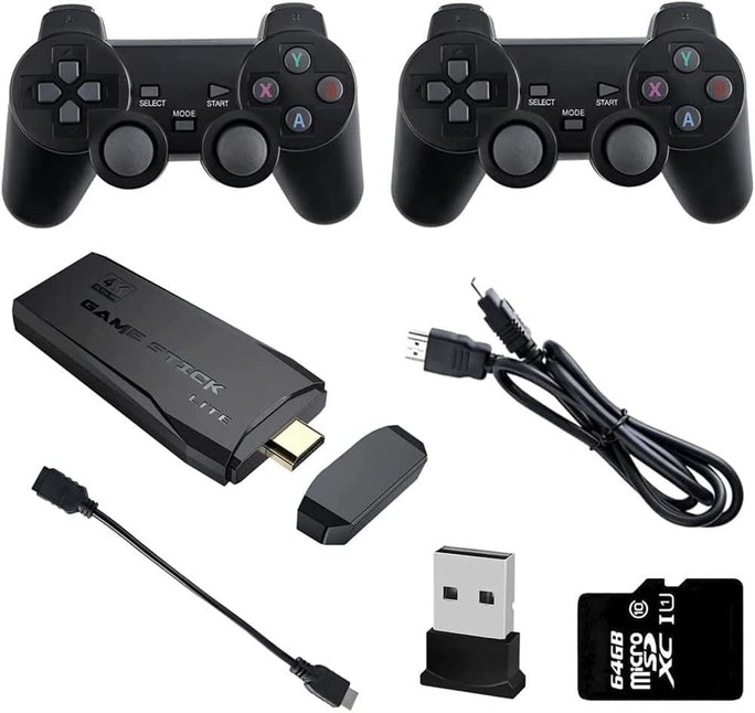 Y3 Lite Game Stick Console with Dual 2.4G Wireless Controllers Connect TV