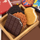 Scented Chocolate / Biscuits Shaped Personal Desk Notepad Memo Book Small Diary Chocolate Biscuits Shape Cover of a Memo pad/Notepad (Chocolate Biscuits Notebook)