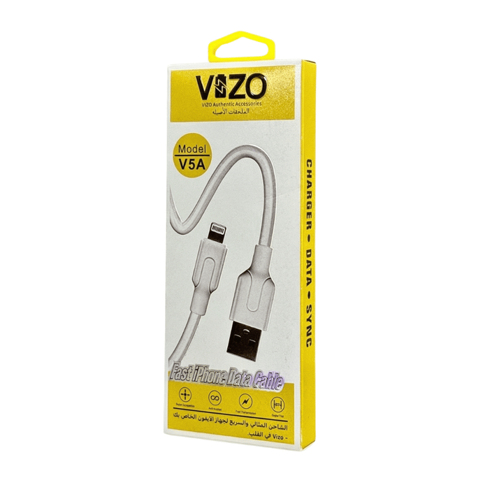 V5A IP Lightning Cable, 20W Fast Charging, 1 Meter, Data Sync