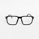 Rave Black Edge Square Frame Glasses