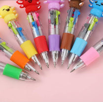 01/2 pcs Different Shapes Mini 04 Refills Ballpoint Pen, Cartoon Heart Unicorn Kroumi Labubu etc Design Multi-Color Retractable Pen, Valentine's Day Gift, Anniversary Gift, Party Favor, Filler Gift