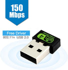 US WiFi Adapter 2.4GHz 802.11n Wireless Network Card Mini Dongle Without Driver