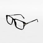 Rave Black Edge Square Frame Glasses
