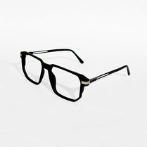 Rave Black Hexa Edge Frame Glasses