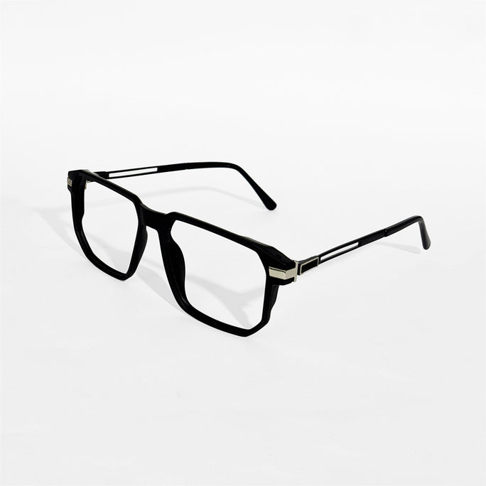 Rave Black Hexa Edge Frame Glasses