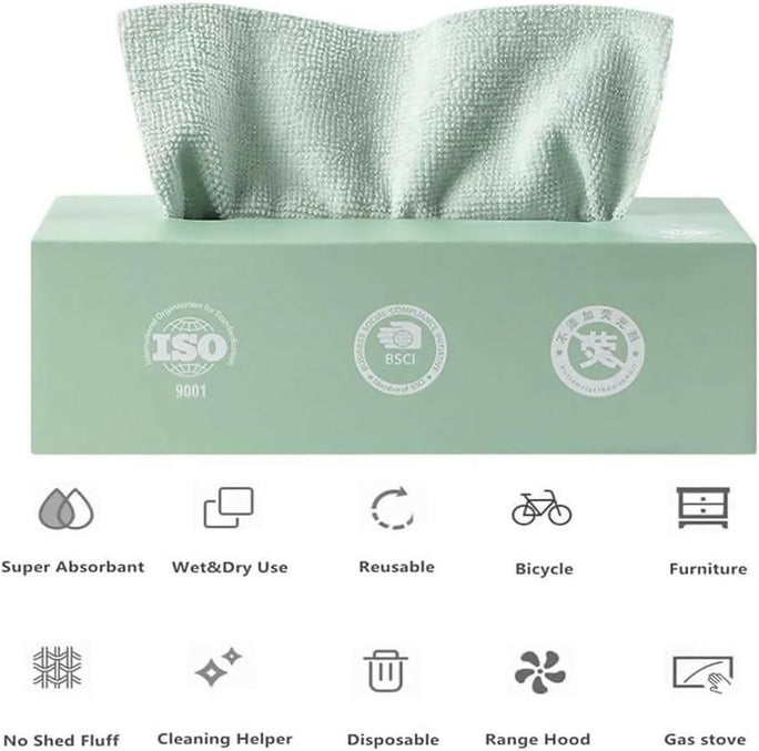 Removable Microfiber Rags 20 pcs Box