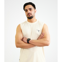 Dry Fit GYM|Running| Tank Top-Beige