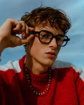 Rave Black Hexa Edge Frame Glasses