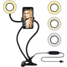 2in1 stand Professional Live Stream Phone Mobile Holder with Ring Light stand
