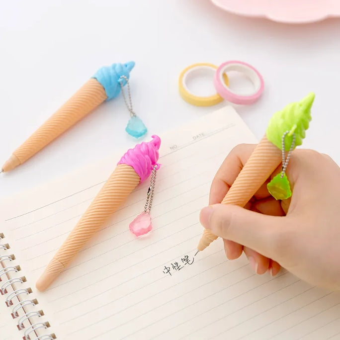 01 PC Cute Creative Ice Cream Gel Pen Children Student Stationery School Supplies