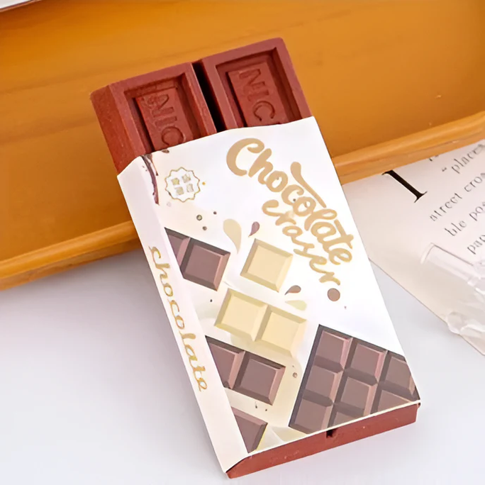 01 Pc Novelty Chocolate Medium Eraser Traceless Scented Lovely Wiping Eraser Creative Kawaii Pencil Rubber Students