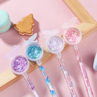 01 Pc Buttrefly BALL POINT GEL PEN Fairy Stick Ballpoint Pen Pen Bling Rainbow Dynamic Crystal Ball Pen Gel Ink Pen Student Pen Rollerball Pens for Women Girl Gift Stationery School Office Supplies