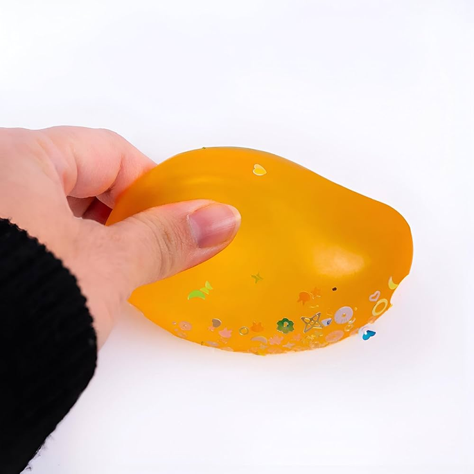 Relieve stress and anxiety by squeezing a soft cat paw, animal chicken, cute mouse bear color and touch feeling toy for kids and adults
