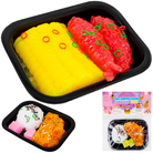 Relieve stress and anxiety by squeezing a soft cat paw, animal chicken, cute mouse bear color and touch feeling toy for kids and adults