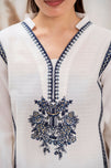 Lawn Cotton Embroidered Stitched 3-Piece Suit-Snowflake