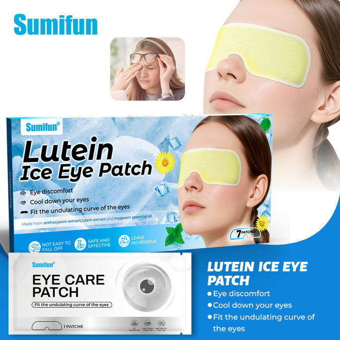 Sumifun Lutein Ice Eye Patch | Cooling Eye Care Patch | Refreshing Eye Mask for Daily Eye Care | 7 Patches