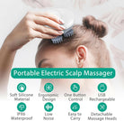 Electric Scalp Massager – 4 Head Hair & Scalp Massage Brush