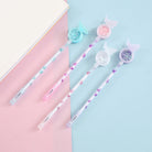 01 Pc Buttrefly BALL POINT GEL PEN Fairy Stick Ballpoint Pen Pen Bling Rainbow Dynamic Crystal Ball Pen Gel Ink Pen Student Pen Rollerball Pens for Women Girl Gift Stationery School Office Supplies