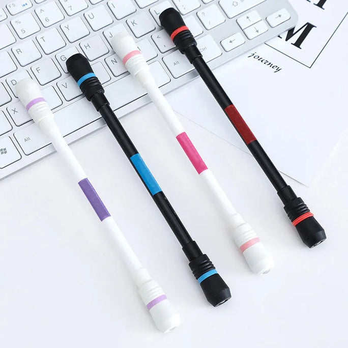 01 Peice of Spinning Writing Pen Student Relieve Stress Rotating Ballpoint Gel Pen Kids Gift Toy Stress Reliever Anti-Slip Hand Spinner Durable and Attractive