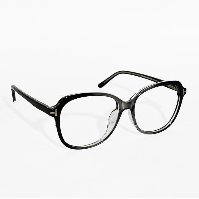 Rave Black Transparent Cat Eye Frame Glasses