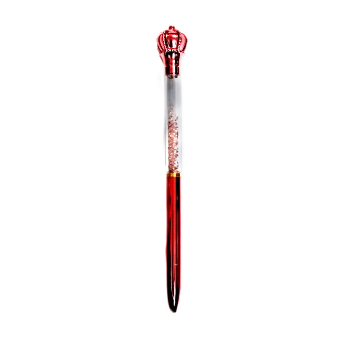 01 PC Cute Newest Crown Design Crystal Writing Tool Ballpoint GEL Pen Stationery as Festival Gift