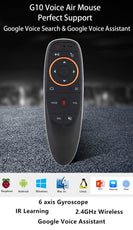 G10S Voice Control Air Mouse | 2.4GHz Wireless Remote with USB Receiver 6 Axis