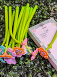 1pc Fine Point 0.5mm fresh and light flower silicone pen stationery store unisex pen for Home School Office Supplies
