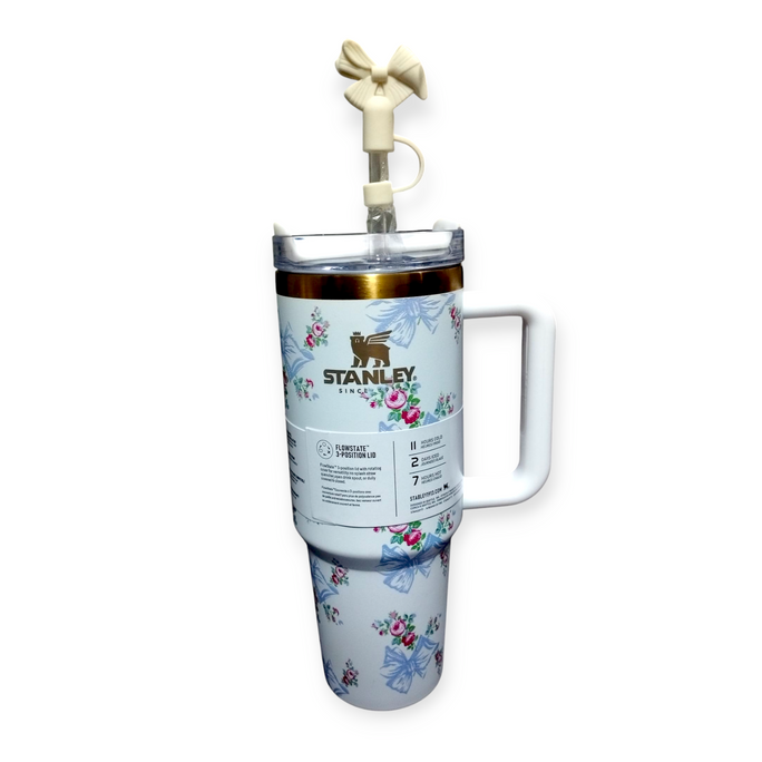 Drinkware 40oz Mug Tumbler FlowState Stanley Quencher 1200ML Stanley Cup Stainless Steel Vacuum Insulated Tumbler Ice Coffee Cup - Tumbler mugs Stanley The Quencher H2.O FlowState 40oz Tumbler