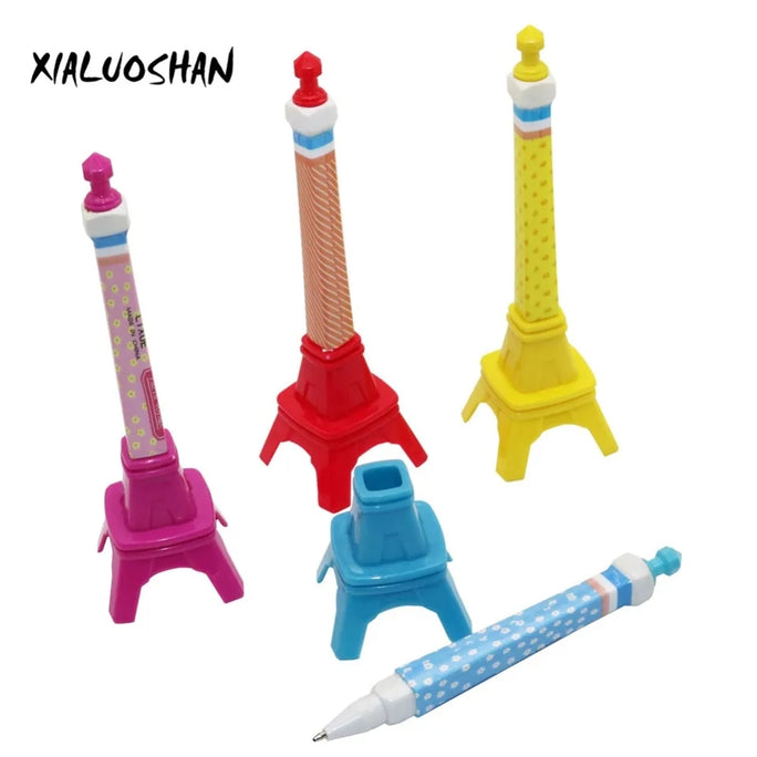 1 Pc Kawaii Tower Design Ballpoint Pen Creative Student Stationery School Office Pens Material Escolar Papeleria Promotion