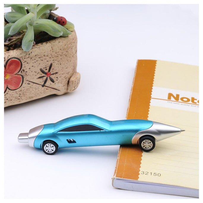 1PCS Funny Novelty Racing Car Design Ball Pens Portable Creative Ballpoint Pen Quality for Child Kids Toy Office School Supplies