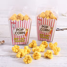 Cute Popcorn Shape Grip Cap Pencil Erasers Pack of 12
