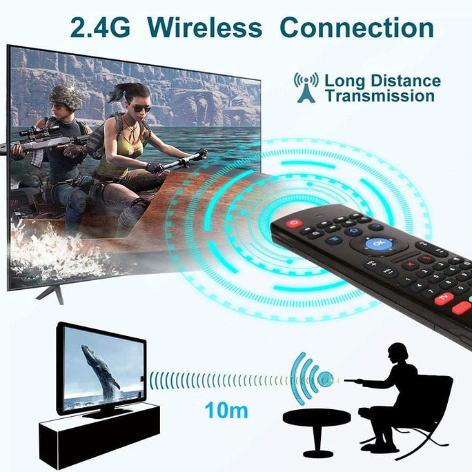 MX3 Smart TV Voice Air Mouse 2.4G Wireless Keyboard with Mouse Function for