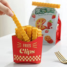 Pack of 12 Food condiments fresh plastic sealing clip fun stickers