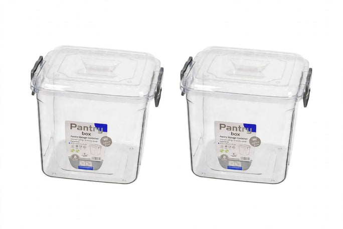 Prince Ware Pantry Box | Food Storage Container | 8 Liter | (Pack of 2)