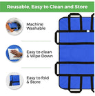 Positioning Bed Pad with Handles Washable Draw Sheets for Hospital Bed Ridden Patient Clothes Waterproof Glide Sheets for Patients Moving Pad for Lifting & Transfer Sheet 44" x 27" Inches