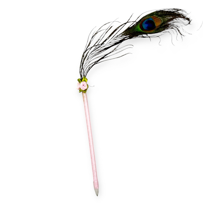 01 Pc Peacock Feather Pens Nikkah Pens Cute Student Award Gift Creative Stationery Office Supplies Back To School Wholesale