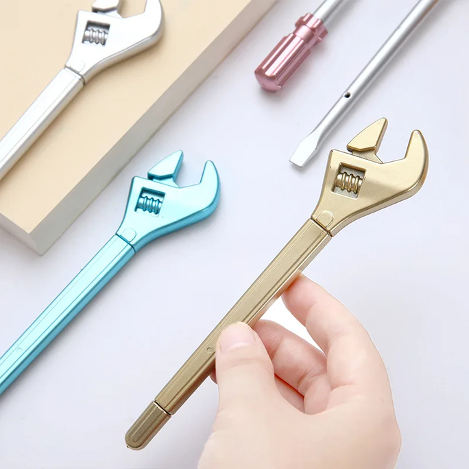 01 Pc Creative Boy Wrench / Screwdriver Gel Pen for Primary Secondary School Students Gel Pen Funny Screwdriver