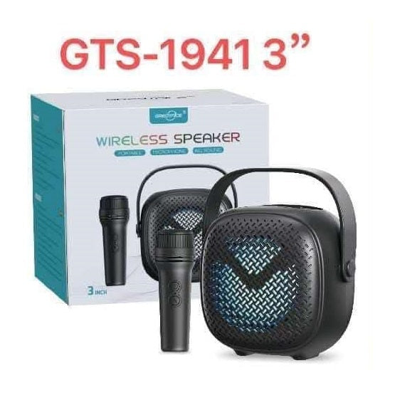 speaker GTS-1941 Greatnice Bluetooth Speaker with Wireless Microphone Clean &