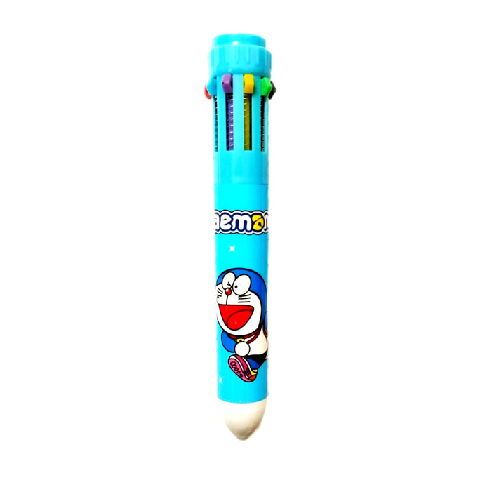 01/2 Pc 10 in 1 Pen Multicolor Gel Pen 10 Ink Refill in one Pen10 in 1 character ballpoint pen