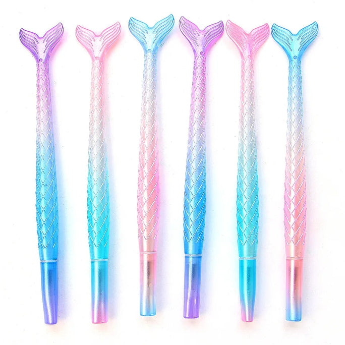 Gradient Gel Pens Cute Mermaid Pens Novelty Neutral Pens For Kids Gift School Office Supplies Stationery