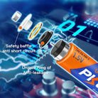 PKCELL AA2 LR6 & AAA2 LR03 1.5V Ultra Alkaline Battery 1 Pack, 2 Cell, for