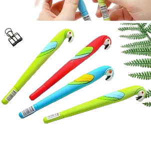 01 Pc Macaw Parrot Ball Pen | Cute Parrots Gel Pen | Special For Kids | Colour Birds 0.5mm Ballpoint. 1 Pcs