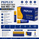 PKCELL AA R6P & AAA R03 Heavy Duty 1.5V Carbon Zinc Primary Batteries 24PCS